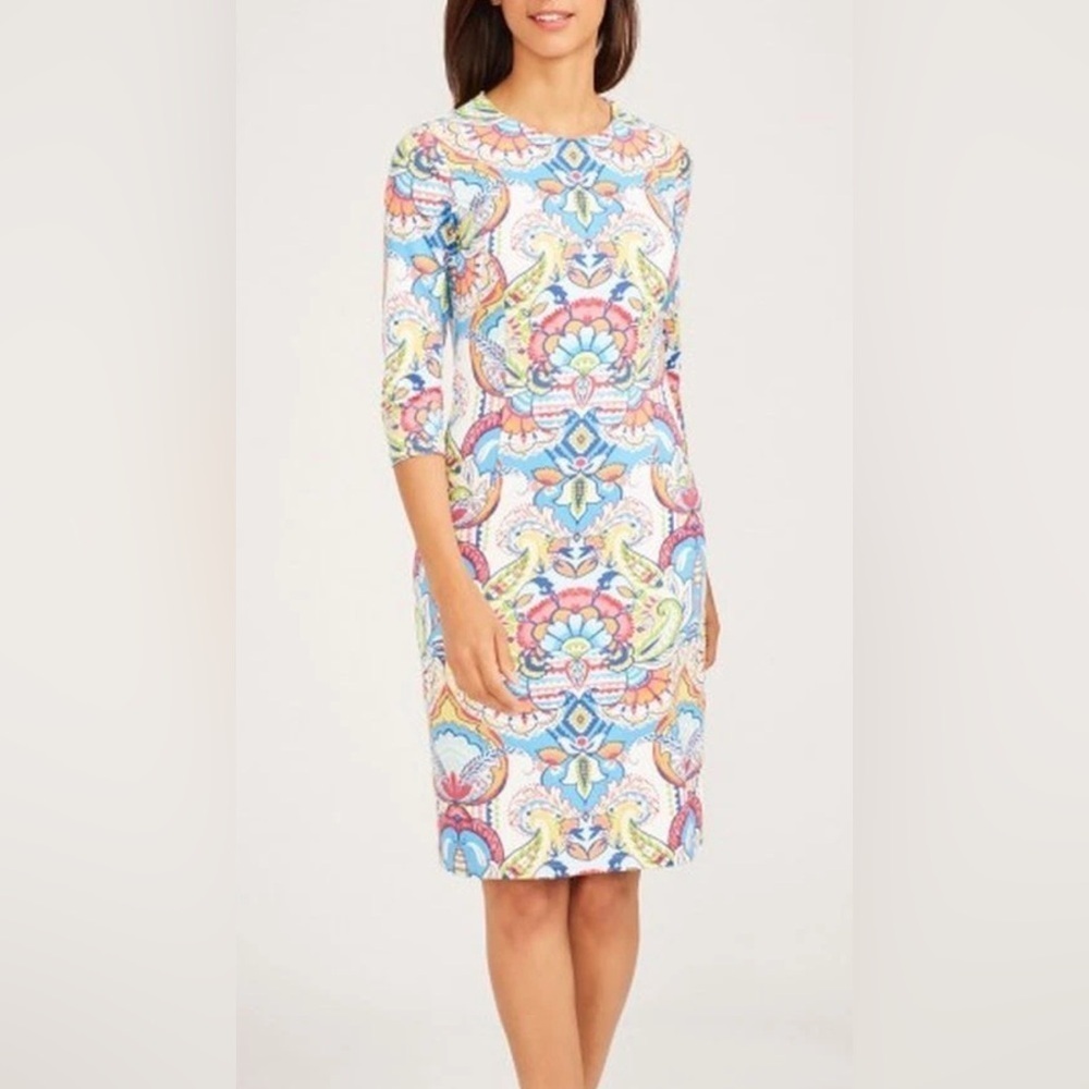 J. MCLAUGHLIN CATALYST DRESS IN MADRID PAISLEY S